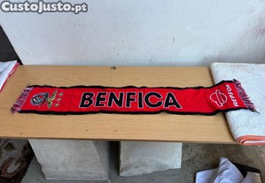 cachecol benfica preto e vermelho