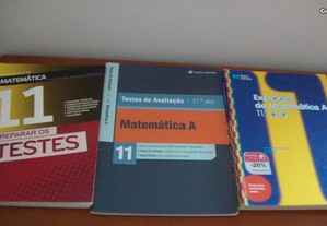 Lote 3 livros Matemática A - 11º Ano