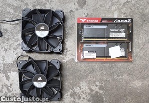 2 Ventoinhas e 2 Memórias RAM