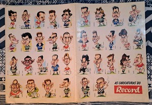Coleção de caricaturas do jornal Record