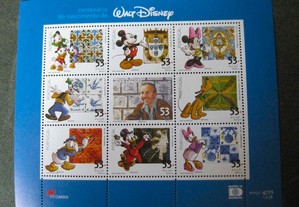 Folha Miniatura Nº 17 Centenário do Nascimento de Walt Disney