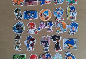 100 Stickers Autocolantes Sega Sonic