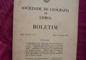 Boletim da Sociedade de Geografia de Lisboa. 1956