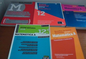 Lote livros Matemática A - 12.º Ano