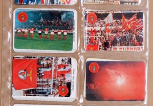 11 Calendários adeptos e equipa do Benfica ano 1987