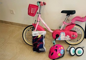 Bicicleta de criança 3-5 anos 500 Unicornio