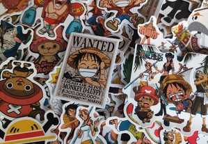 100 Stickers Autocolantes One Piece Monkey D. Luffy