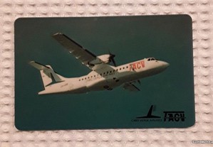 Calendário de bolso TACV - Cabo Verde Airlines, ano 1995