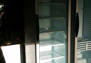 Armário de congelação com porta de vidro NOVO
