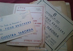 Lote de 22 Papéis Org. Four Brothers-Orquestra Taborda 1949