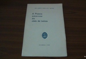 A Poesia Amorosa de João de Lemos de José Alberto Osório de A.Mateus