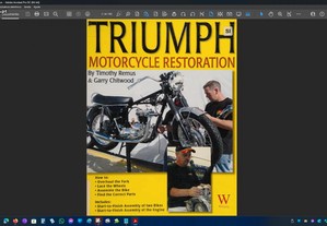 Triumph motorcycle restoration