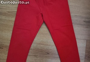 Leggings vermelhas de menina da Mayoral