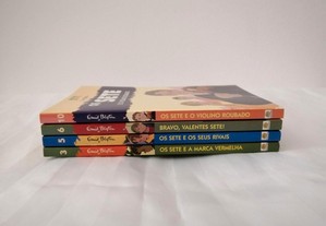 Livros da colecção juvenil Os Sete