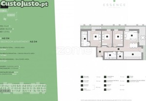 Apartamento T3 Novo - Antas, Porto