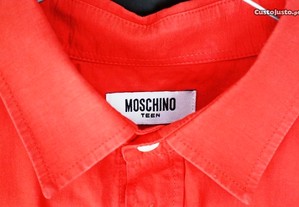 Camisa vermelha original da MOSCHINO tamanho TEEN