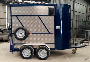 Atrelado Reboque Box Trailler Van Para 2 Cavalos Especial Animais Vivos Novo IVA Incluido