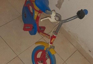 Bicicleta do Noddy 10" com suporte para adulto