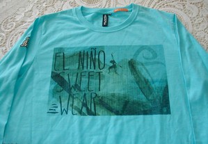 Sweat-shirt azul NOVA marca ELNINO