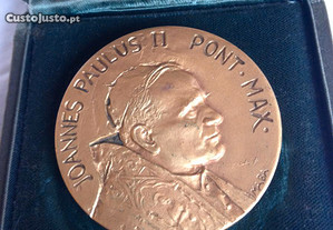 Medalha dourada Joao Paulo II