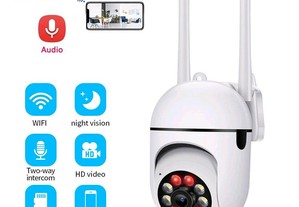 Câmera Vigilância 1080P Wifi IP, Visão noturna