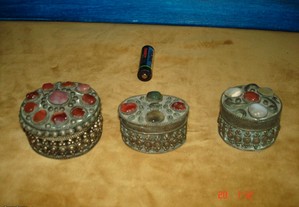 Guarda jóias antigo (conjunto de 3)