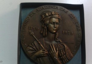 Medalha Comem II Cent Academia Ciências Lisboa