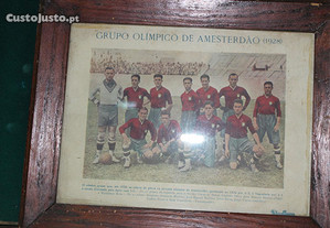 Gravura da Seleção Nacional de Futebol 1928 " grupo Olímpico de Amesterdão 1928"