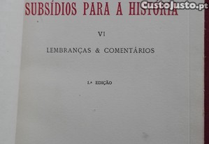 Bissaya Barreto-Lembranças & Comentários-Coimbra-1961 Assinado
