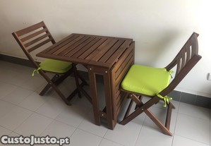 Mesa de jardim ou terrasse - madeira - estado novo