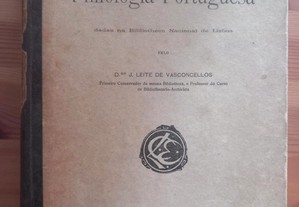 J. Leite de Vasconcellos, Lições de Philologia Portuguesa