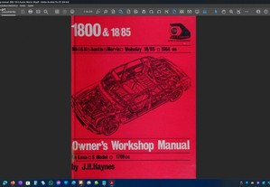 1800 & 1885 owners workshop manual Mk 1 & II Austin, Morris