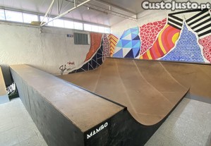 Mini rampa skate + planos inclinados