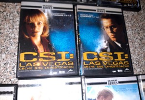 Conjunto de 10 Dvds CSI Miami/Las Vegas