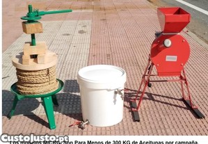 Mini lagar para fazer azeite das suas prprias azeitonas.