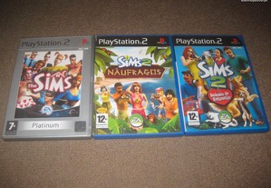 3 Jogos para a Playstation 2 da Saga "The Sims" Completos!
