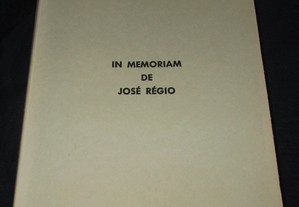 Livro In Memoriam de José Régio 1ª edição 1970
