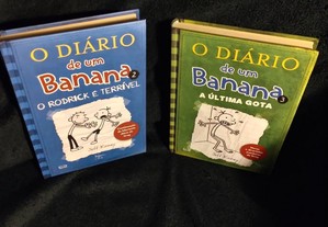 O Diário de um Banana volumes 2 e 3 . Novos, impecáveis, nunca lidos.