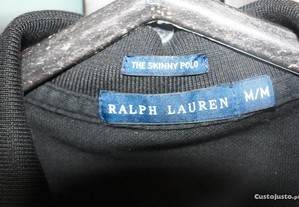 Polo preto RALPH LAUREN com simbolo roxo unisexo T.M-M
