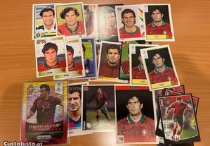 Diversos Cromos Futebol - Figo, Rui Costa, Nuno Gomes, João Pinto.
