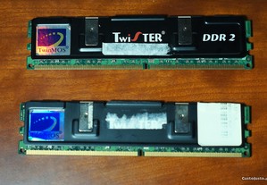 2GB DDR2 Memórias PC vintage