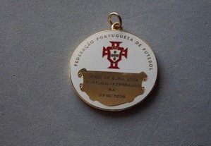Medalha Federação Portuguesa de Futebol - Jogo AP Euro 2008 Portugal Azerbeijão "AA" 2006