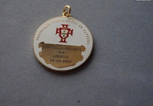 Medalha Federação Portuguesa de Futebol - Portugal / Bélgica "AA" Lisboa 2007
