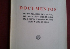 Documentos Entre Portugal-Inglaterra-EUA Aos Açores-1946