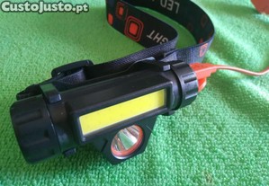 Lanterna LED, carregamento por USB