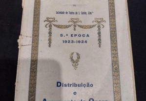 Programa Teatro de S. CARLOS 1923/24