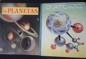 2 livros da Editorial Verbo o Átomo e os Planetas os 2