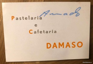 Antigo Cartão Pastelaria e Cafetaria DAMASO