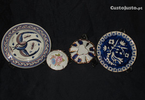 Pratos de porcelana Artesanato português