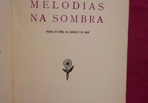 Melodias na Sombra. Joaquim Costa. Poesia. Poemas